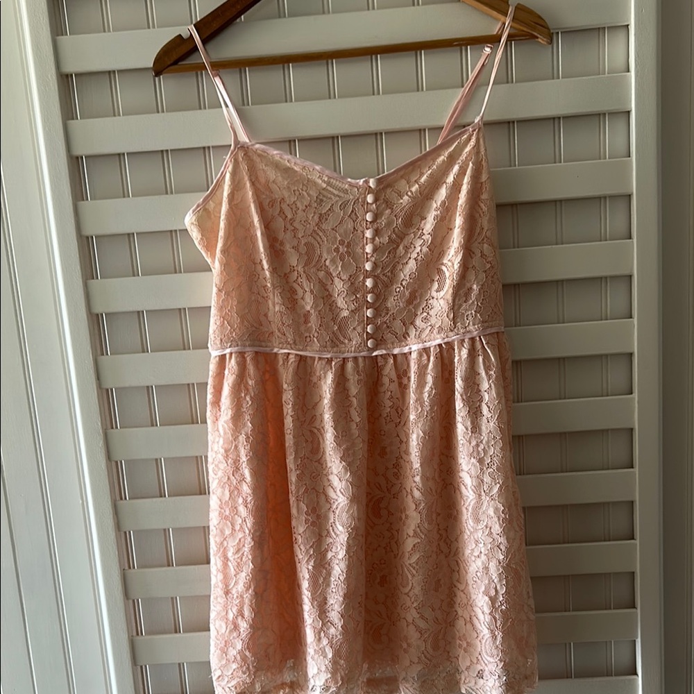 Forever 21 Pink Lace Satin Slip